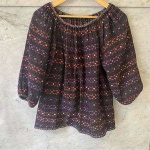 Ace & Jig Lucia Top in Mardi Gras Reverses to Calico